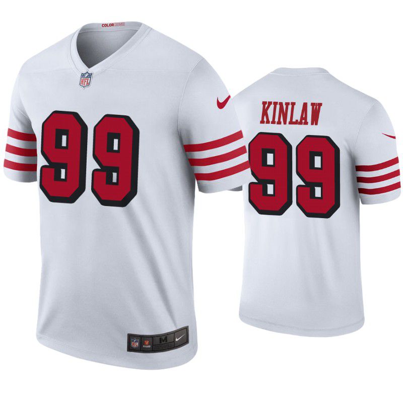 Men San Francisco 49ers #99 Javon Kinlaw Nike White Color Rush Legend Player NFL Jersey